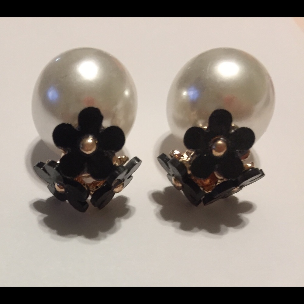 Floral Double Ball Earrings